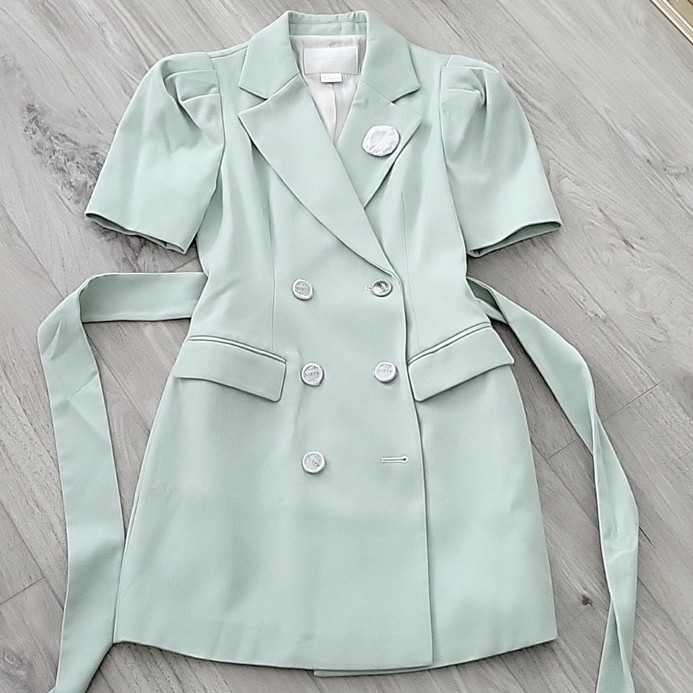 NWT Miss Sixty mint green dress jacket sz S